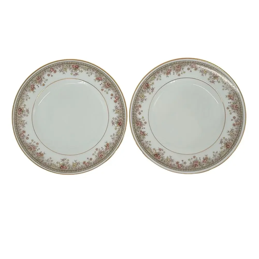 Noritake Ireland Morning Jewel Saucer Plate 2767 (x2) Vtg Fine China Replacement